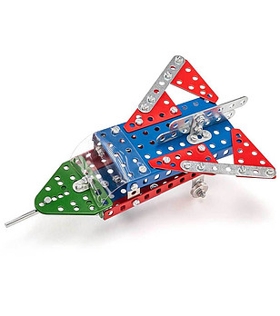 Метален конструктор Merkur 015 Космически кораби 10 в 1 - 195 части снимка