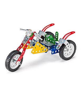 Метален конструктор Merkur 018 Мотори 10 в 1 - 182 части снимка