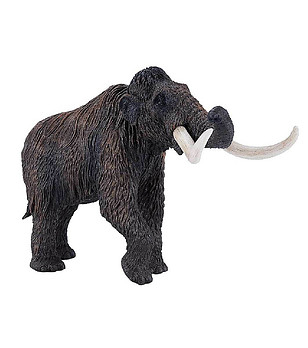 Фигурка вълнест мамут с повдигнат хобот снимка