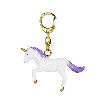 Ключодържател Еднорог лилав със свити предни крака снимка