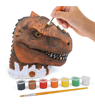 Комплект за оцветяване Касичка и сейф за желания Динозаври снимка