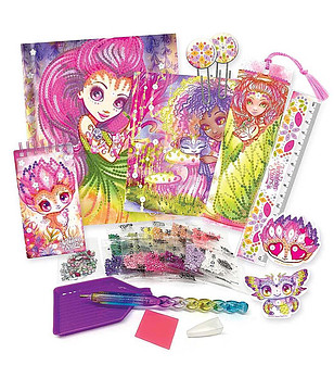 Комплект за рисуване с блестящи камъни Петулия снимка