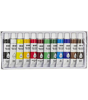 Акварелни бои 12x12 мл снимка