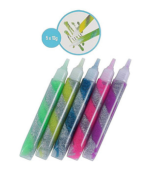 Подаръчен комплект с блестящи лепила за апликиране снимка