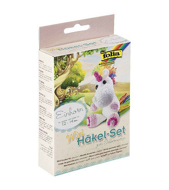 Комплект за плетене с една кука Еднорог снимка