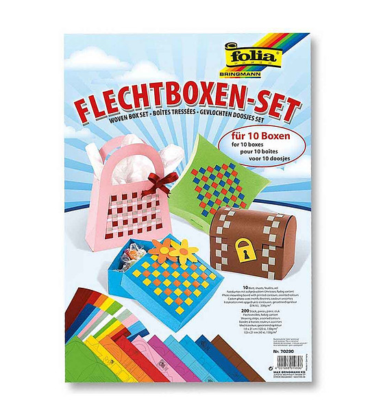 Комплект за тъкане с хартиени ленти снимка