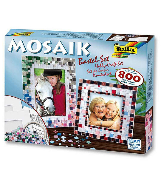 Направи две рамки за снимки с класическа керамична мозайка снимка