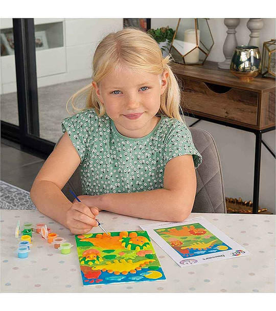 Комплект за рисуване на релефна картина - Динозаври снимка