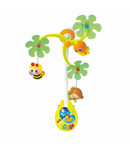 Бебешка музикална въртележка и лампа 2 в 1 Джунгла снимка