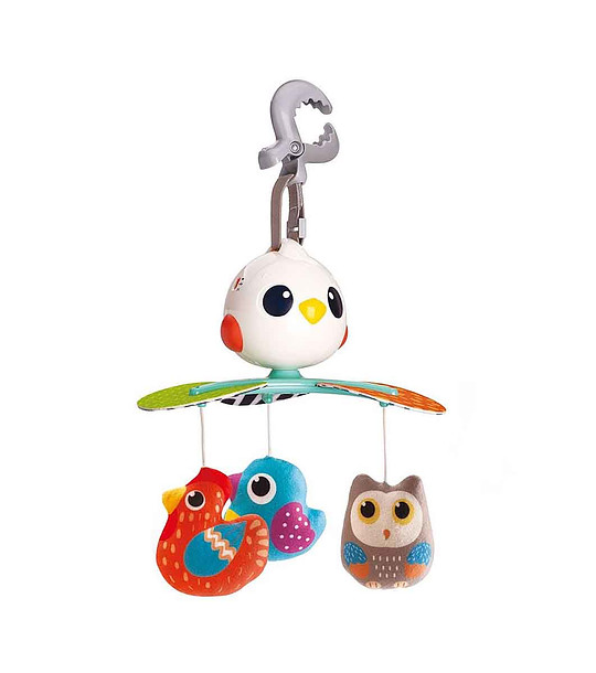 Въртележка за креватче с музика и светлина, Пиленца снимка