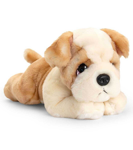 Плюшена играчка Булдог легнал 32 см снимка