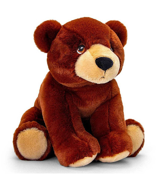 Екологична плюшена играчка Кафява мечка 25 см снимка