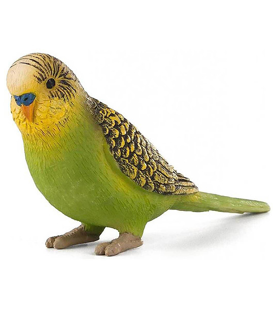 Малка фигурка Вълнист зелен папагал снимка