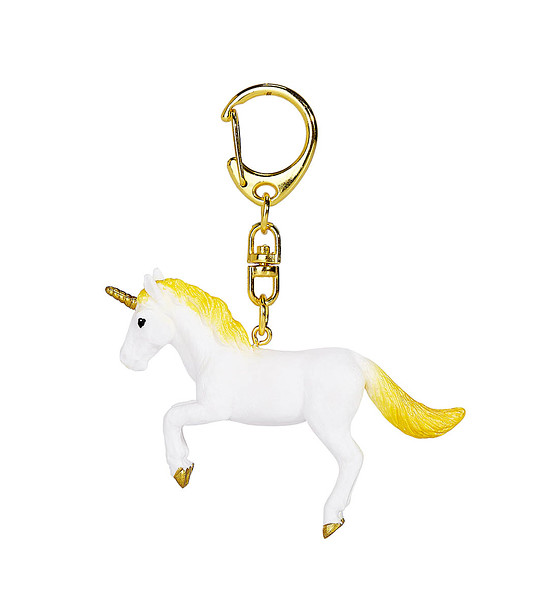 Ключодържател Еднорог жълт със свити предни крака снимка