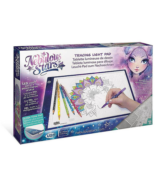 Светеща подложка за рисуване и прекопиране Звездни принцеси снимка