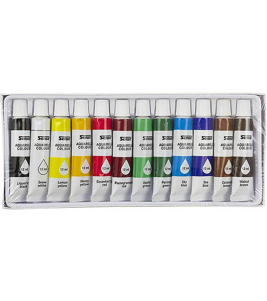 Акварелни бои 12x12 мл снимка