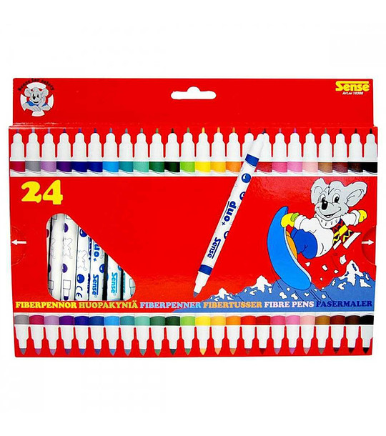 Двустранни флумастeри - 24 бр. снимка