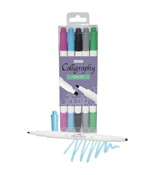 Химикалки за калиграфия  двустранни снимка