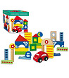 Бебешки дървен конструктор Град 26 части-1 снимка