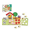 Дървен пъзел Научи се да броиш с животните във фермата-1 снимка