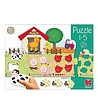 Дървен пъзел Научи се да броиш с животните във фермата-3 снимка