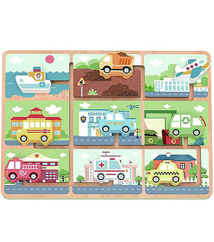 Дървен лабиринт Превозни средства снимка