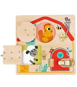 Дървена активна дъска, Къща с ключалки снимка