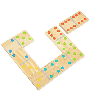 Дървено домино за игра на двора снимка