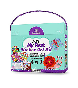 Моят първи творчески комплект със стикери и помпони 4 в 1 снимка