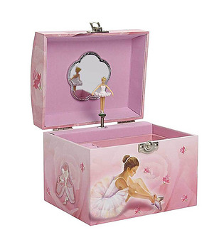 Музикална кутия за бижута с дръжка Балерина снимка