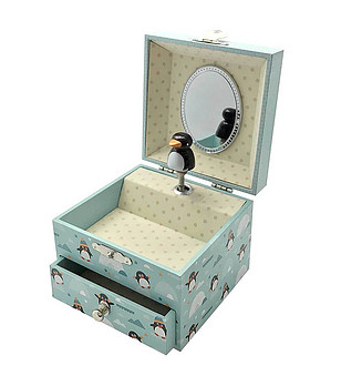 Музикална кутия Пингвин - светеща в тъмното снимка