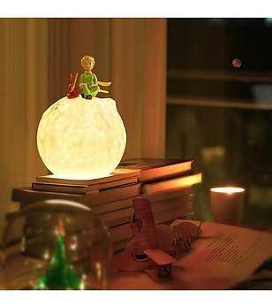 Нощна лампа Малкият принц и лисицата снимка