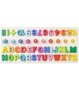 Дидактическа дъска Букви цифри броене и смятане до 10 снимка