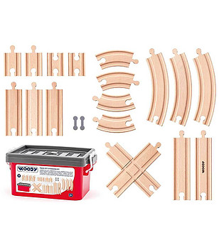 Комплект релси в пласмасова кутия снимка
