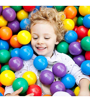 Пластмасови топки с пате и въдица в мрежа 62 бр снимка