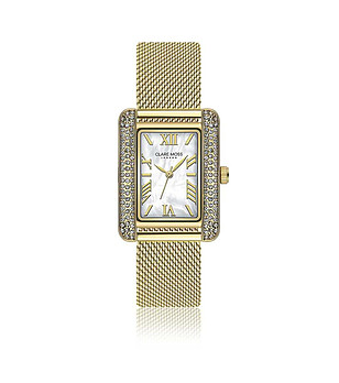 Златист дамски часовник с камъчета Jesse снимка