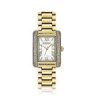 Дамски златист часовник от неръждаема стомана с камъчета Jesse снимка