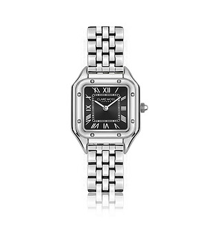 Дамски часовник в сребристо с черен циферблат The Old Fashioned снимка