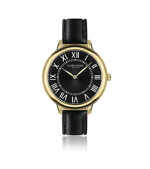 Дамски часовник в черно и златисто Victoria снимка