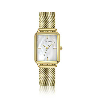 Златист часовник със седефен циферблат Champagne снимка