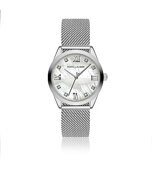 Сребрист дамски часовник Geneva снимка