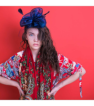 Фасинатор Nuta Elegancji в тъмносиьо снимка