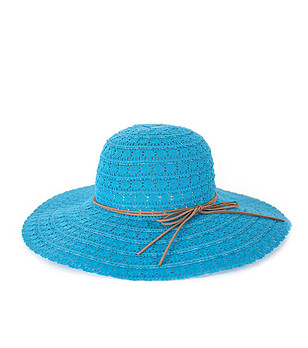 Синя дамска лятна шапка Florina снимка