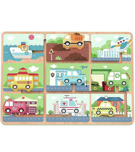 Дървен лабиринт Превозни средства снимка