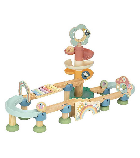 Дървена писта с топчета Моите горски приятели снимка