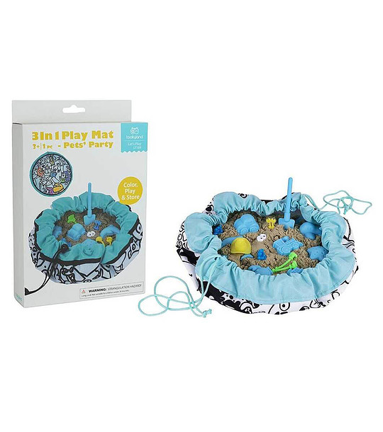 Постелка за игра 3 в 1 Парти със животните снимка