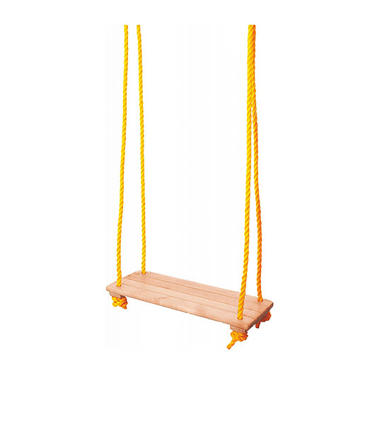 Детска дървена люлка снимка