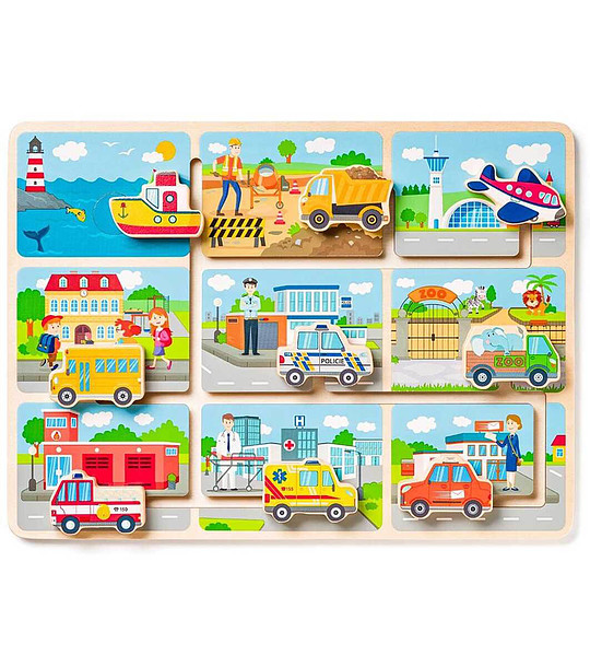 Дървен лабиринт Превозни средства Woody снимка