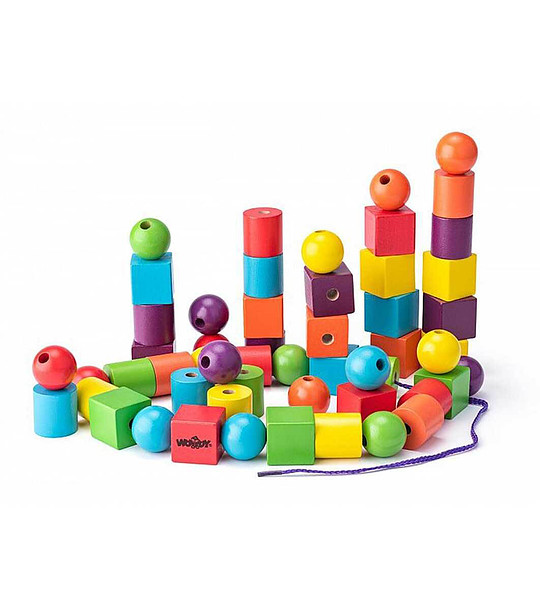 Дървени мъниста за нанизване Макси снимка