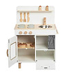 Дървена детска винтидж кухня, бяла-1 снимка